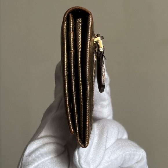 Prada Metallic Gold Saffiano Leather Lux Long Wallet - Picture 6 of 16